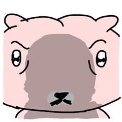 [LINEスタンプ] おしりハムスター「オンチ」