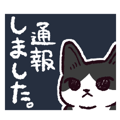 [LINEスタンプ] ハチワレ猫です。