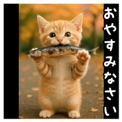 [LINEスタンプ] 秋の子猫★ポップアップ