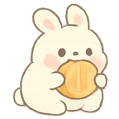 [LINEスタンプ] もちもち月うさぎ ムーンバン かわいい日常