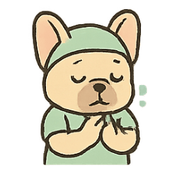 [LINEスタンプ] フレンチブルドッグのお医者さん