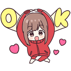 [LINEスタンプ] めっちゃうごく！ジャージちゃん