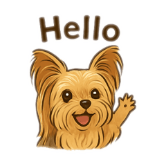 [LINEスタンプ] ヨーチワのぱるくん(ヨークシャー×チワワ)