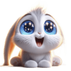 [LINEスタンプ] 不良ウサギかわいい表情