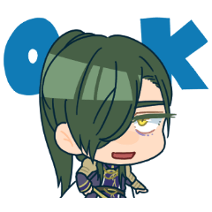 [LINEスタンプ] おへんじ！刀剣男士
