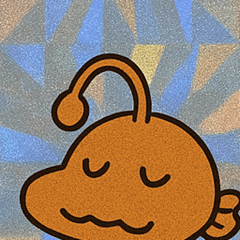 [LINEスタンプ] チョウチンアンコウのレトロステッカー@SFW