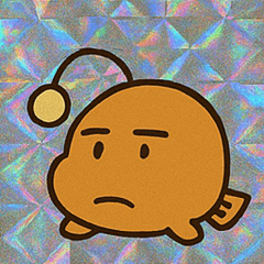 [LINEスタンプ] レトロ風チョウチンアンコウ@SFW