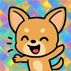 [LINEスタンプ] レトロ風チワワのかわいいスタンプ@SFW