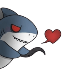 [LINEスタンプ] ヤンデレなサメ達