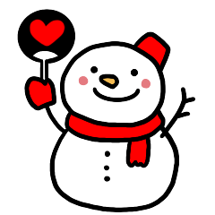 [LINEスタンプ] スノーマン 赤色くん