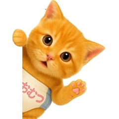 [LINEスタンプ] おむつ茶トラ子猫