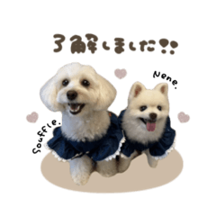 [LINEスタンプ] スフレちゃん.ねねちゃん♡スタンダード