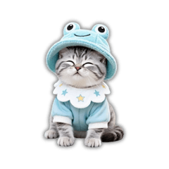 [LINEスタンプ] もふもふ子猫の日常スタンプ