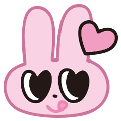 [LINEスタンプ] ラブラビFACE1（文字あり）