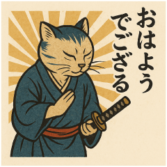 [LINEスタンプ] うきよえアニマル｜江戸日常編
