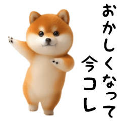 [LINEスタンプ] 踊る！豆柴（今コレ界隈）