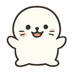 [LINEスタンプ] ふわふわあざらし きぶんパレード