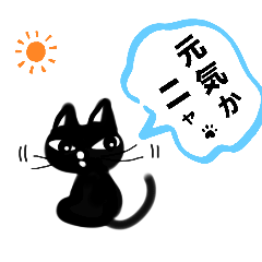 [LINEスタンプ] 黒ネコニャン太