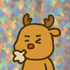 [LINEスタンプ] トナカイのレトロかわいいスタンプ@SFW
