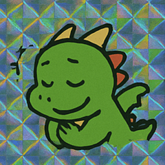 [LINEスタンプ] レトロ風ドラゴンかわいい表情@SFW