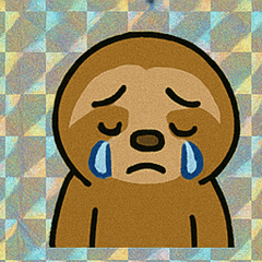 [LINEスタンプ] レトロ調ナマケモノのゆるかわスタンプ@SFW
