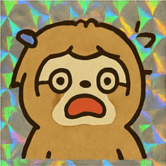 [LINEスタンプ] レトロ風ナマケモノかわいいスタンプ@SFW