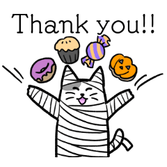 [LINEスタンプ] ゆるねこ スタンプ 秋