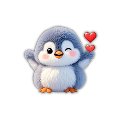 [LINEスタンプ] 小さなペンギンのかわいい気持ちスタンプ