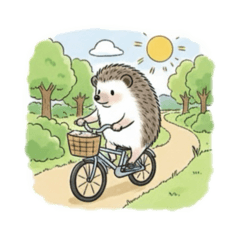 [LINEスタンプ] ハリネズミの充実した生活