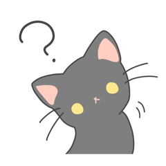 [LINEスタンプ] 使いやすい黒猫と犬スタンプ