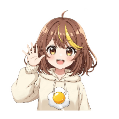 [LINEスタンプ] たまごのおんなのこ