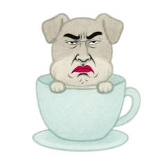 [LINEスタンプ] [アレンジ用]感情に訴える犬2