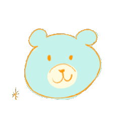 [LINEスタンプ] 動くよ♪水色ベアちゃん1 