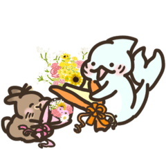 [LINEスタンプ] おちゃめサメでしゃめ＋けだま2 
