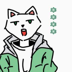 [LINEスタンプ] パーカーを着たイケメン犬