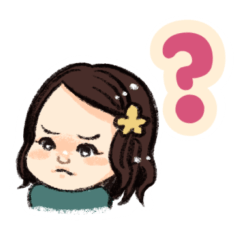 [LINEスタンプ] かわいいお嬢さん
