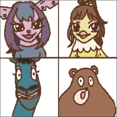 [LINEスタンプ] おぎおぎ森の仲間達3