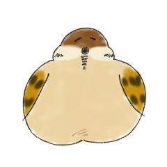 [LINEスタンプ] もふふふスズメ(3)  (秋)