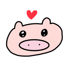 [LINEスタンプ] ブヒちゃん喜怒哀楽編