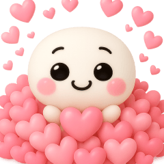 [LINEスタンプ] ▶︎【るるものやさしいじかん♡】ハート① 