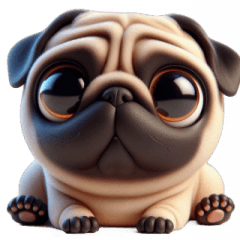 [LINEスタンプ] 崩壊パグが超おもしろい,