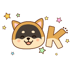 [LINEスタンプ] 黒柴ちゃんの絵文字