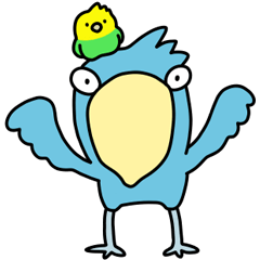 [LINEスタンプ] ハシビロコウ【毎日】