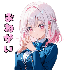 [LINEスタンプ] 【日常使いに】癒しのピンクJK