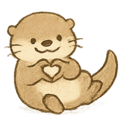 [LINEスタンプ] かわいいラッコOllieのまいにち