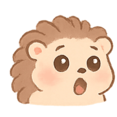 [LINEスタンプ] ももいろハリネズミ日常