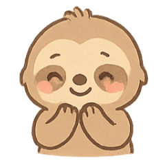 [LINEスタンプ] ねむねむナマケモノMoriのまいにち
