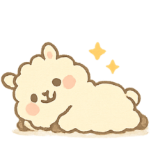 [LINEスタンプ] ふわふわアルパカLalaのまいにち