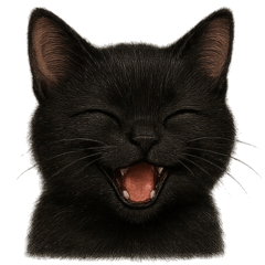 [LINEスタンプ] 黒猫（くろねこ / Kuro-neko）