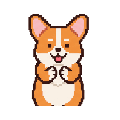 [LINEスタンプ] 動く！コーギーのスタンプ！
